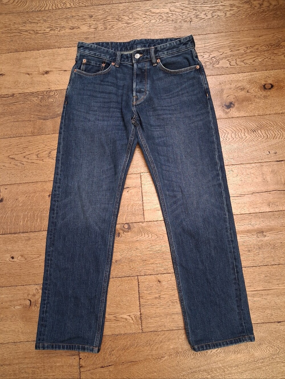 Buck Mason Fits 31X34 Ford Standard 14 oz. Double Dipped Denim Jeans Button Fly